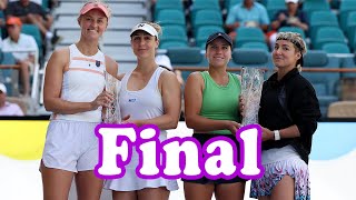 Sofia Kenin/Bethanie Mattek-Sands vs Gabriela Dabrowski/Erin Routliffe | Miami 2024 Final