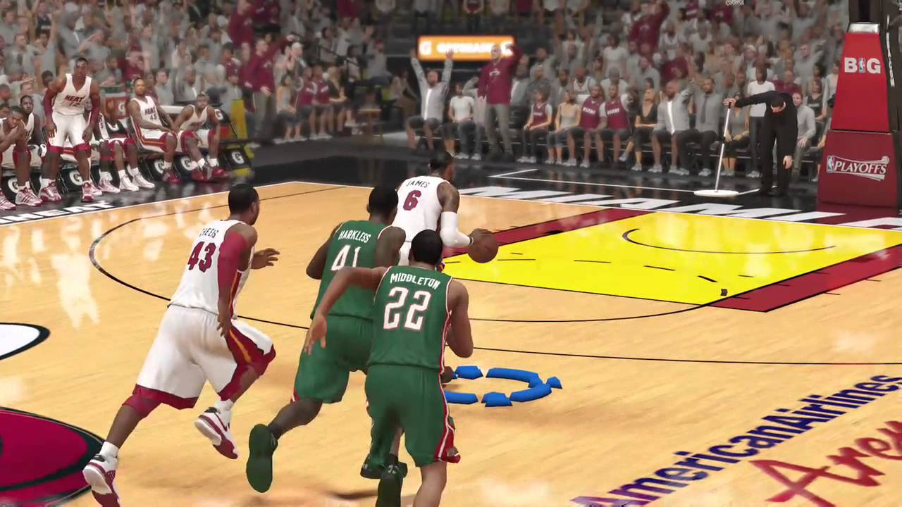 NBA 2K14 ruba e schiaccia LeBron James - YouTube