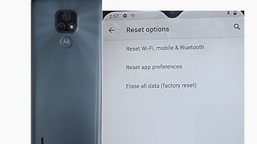 Hard Reset Motorola Moto e7 to Factory settings