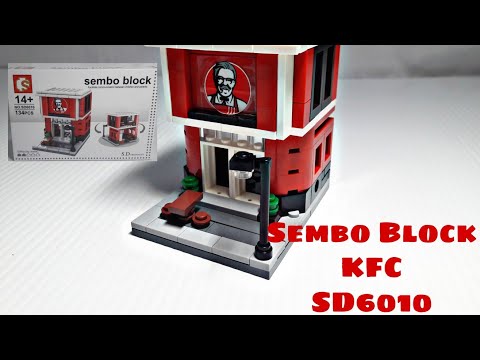 LEGO SEMBO BLOCK 601024 BUILDING STREET SERIES JAPANESE RAMEN HOUSE. 