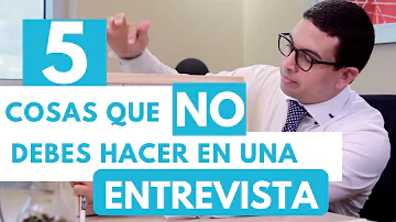 ¿Qué no debe decir en una entrevista?