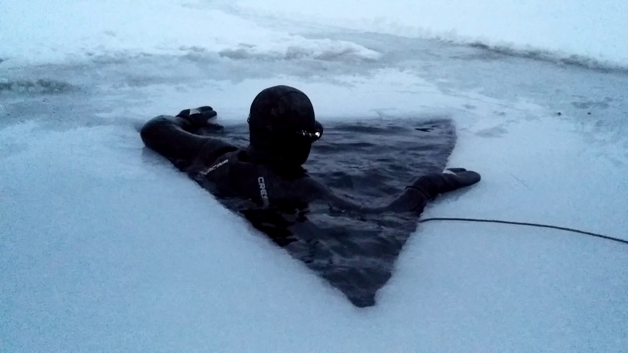 Freediving under ICE in Finland YouTube