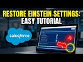 How to restore Salesforce Einstein Activity Capture settings - Easy Tutorial