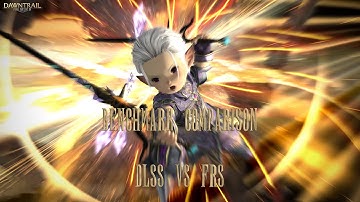 FFXIV DAWNTRAIL BENCHMARK COMPARISON DLSS VS FRS 4K 60 4070 Ti SUPER