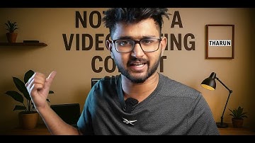 Assignment 1 | Not Just and Video Editing Cohort | Tharun Speaks