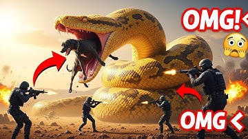HEROIC Rescue Team Saves Innocent Dog From Giant Python Attack