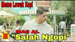 Meme Luwak Kopi Hitam Salah Ngopi