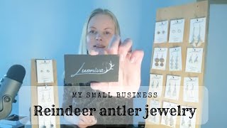 : Asmr in English - My small business, reindeer antler jewelry  soft spoken