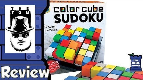 Color Cube Sudoku Review - with Tom Vasel
