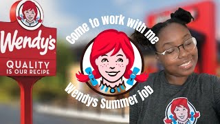 COME TO WORK WITH ME | First week at Wendy’s