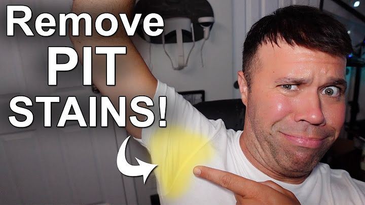 How to remove yellow stains from underarms of white shirts