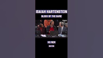 ISAIAH HARTENSTEIN | BLOCK OF THE GAME 🖐MEM vs NYK | February 6, 2024 | NBA #blockofthegame