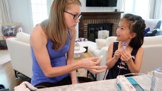 TEACHING A 5-YEAR-OLD TO SET UP A FEEDING TUBE! (6.30.17)