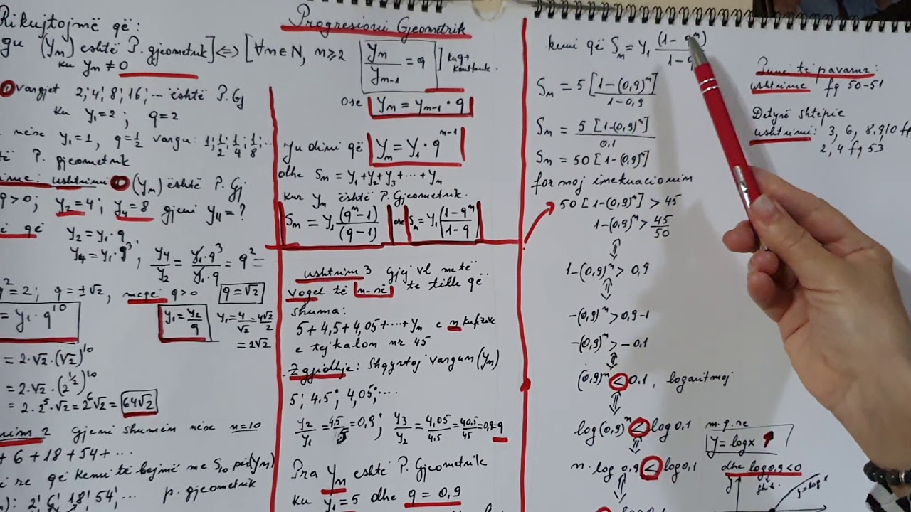 Progresioni Gjeometrik- Klasa 12