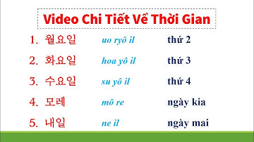 Tất cả từ vựng tiếng Hàn về THỜI GIAN, NGÀY - THÁNG - NĂM trong video này | 시간 관련 어휘