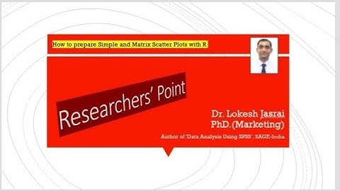 How to create a Simple and Matrix Scatter Plot with R