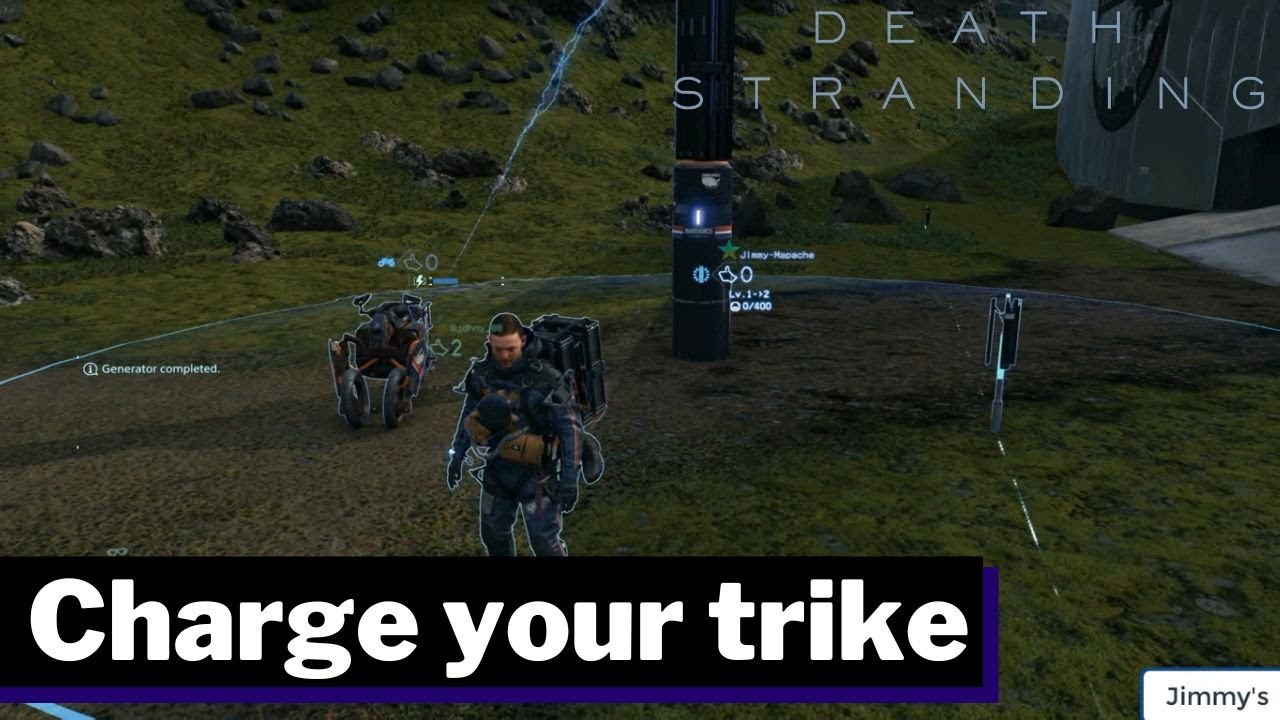 Death Stranding How to build generator (to charge vehicles) YouTube