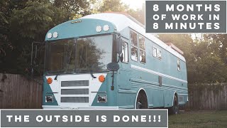 Completing the Outside of the Skoolie / INCREDIBLE Tiny Home Progress by Sojourn Builds 24,074 views 1 year ago 8 minutes, 8 seconds