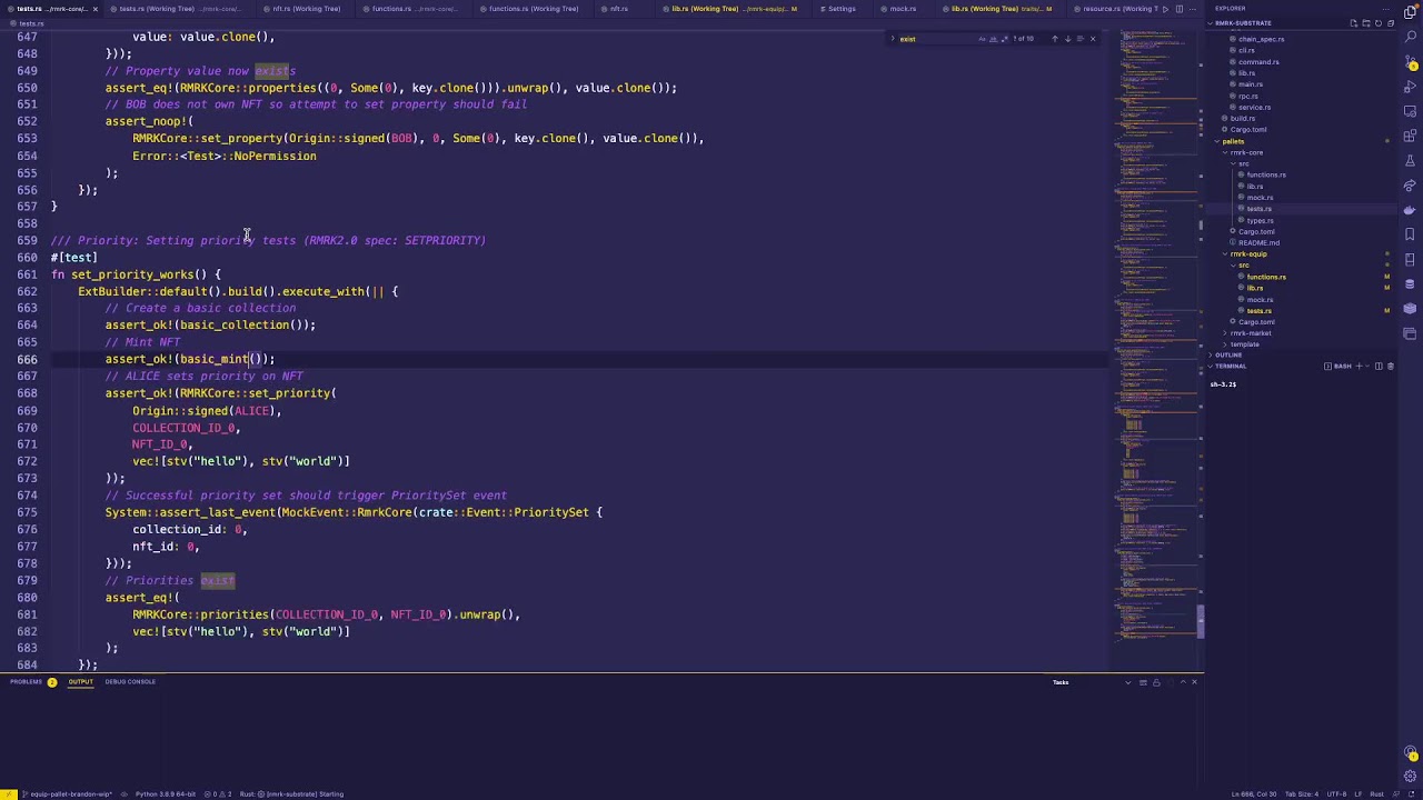 RMRK 2.0 Substrate pallet coding development livestream
