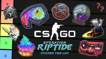 CSGO Operation Riptide Sticker Tier List