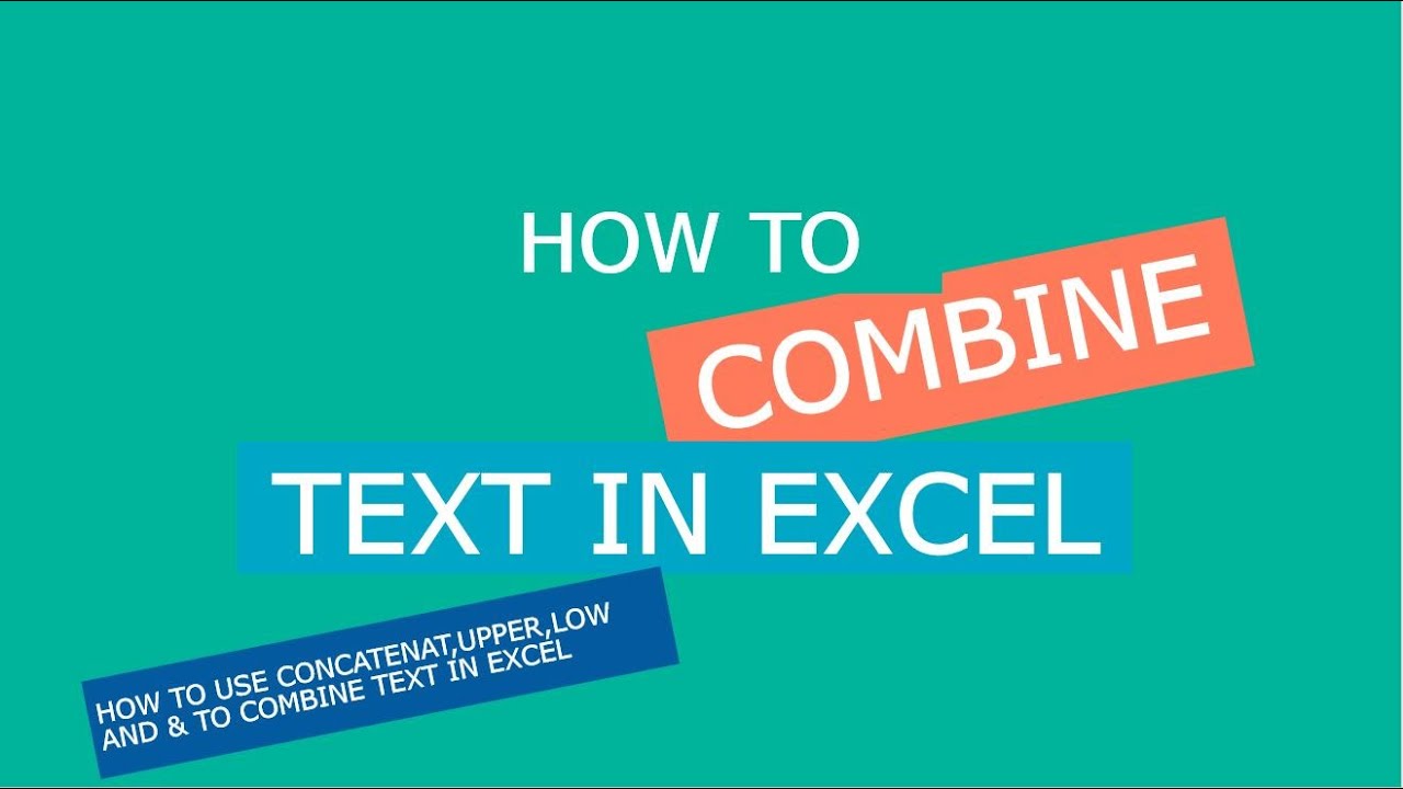 How To To Combine Text In Excel YouTube how-to-to-combine-text-in-excel-youtube