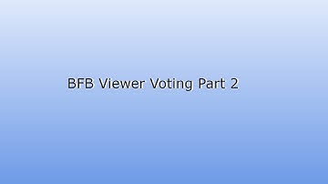 BFB Viewer Voting Part 2