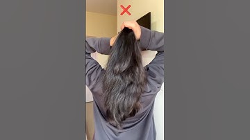 Easy & Voluminous ponytail hack #shorts #youtube #youtubeshorts #hairstyle #hairtutorial #hair #1k