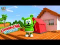 Gummibär show en español:Campamento Bajo la Lluvia… ¡Y con un León!|Cuentos de Miedo|  50 Min |