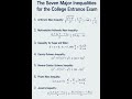 7 Major Inequalities