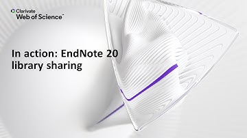 In action: EndNote 20 (Windows) library sharing