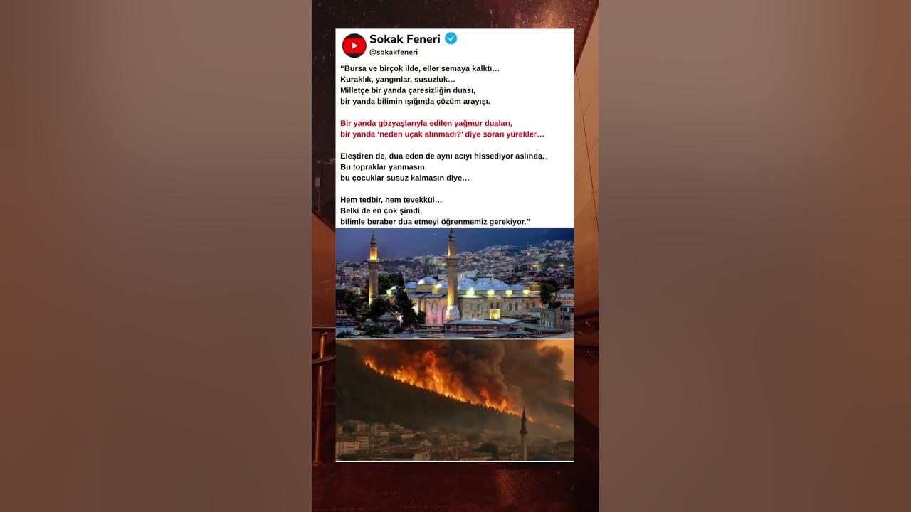 Camilerde yağmur duası yapıldı.