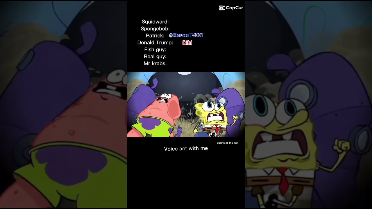My Voice Over SpongeBob Meme Spongebob Capcut Memes