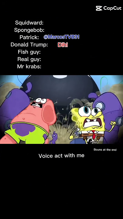 My voice over SpongeBob meme #spongebob #capcut #memes