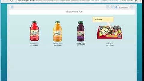 Display Material BOM by SAP Screen Personas design Fiori