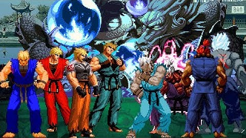 [KOF Mugen] Memorial | Ryo Sakazaki vs Akuma [ 4vs4 ]