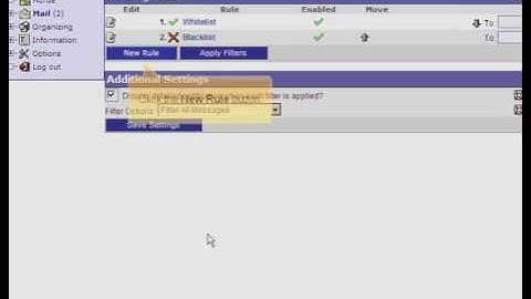 Setting Up Email Filters In Horde - ISPAZE.COM