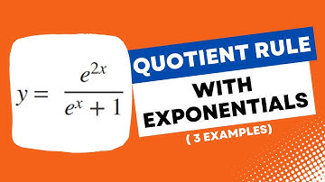 QUOTIENT RULE - Find Derivative Involving Exponential Functions | Maths Methods