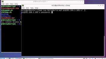 scp, easiest way to copy file from Linux PC to Raspberry Pi