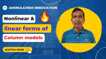 Nonlinear and linear forms of column adsorption kinetic models