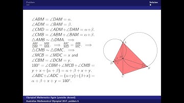 Australian Mathematical Olympiad 2017, problem 6 (geometry)