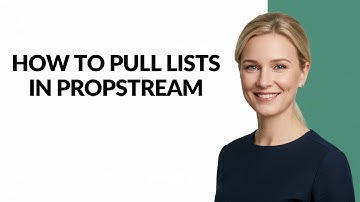 How to Pull Lists In Propstream - Julia