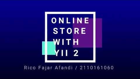 TERKUAKK...!! Cara mudah membuat online store menggunakan Yii 2