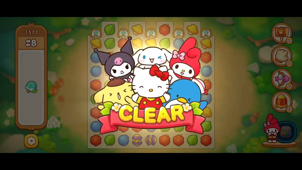 Hello Kitty Friends Match 1371-1380關 - YouTube