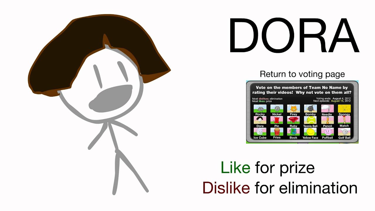 Vote for Dora (BFDIA 2) - Vote for Dora!