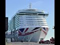 1080p P&O IONA Das neueste Schiff von P&O Cruise in Bremerhaven 24.03.2020