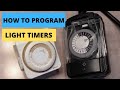 How To Program Light Timer (Mechanical Dial Face). DIY