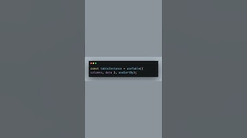 Sort Tables with Ease using TanStack #coding