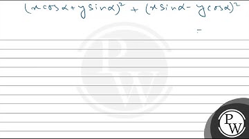 Find the locus of the point of intersection of lines \( x \cos \alpha+y \sin \alpha=a \) and \( ...