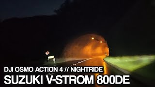Nightride // DJI OSMO ACTION 4 // Suzuki V-Strom 800DE
