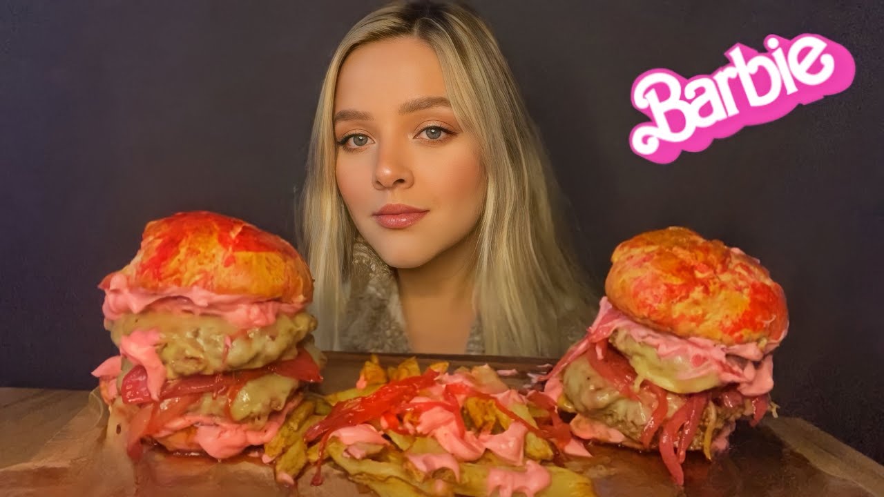 COMENDO HAMBÚRGUERES GIGANTES DA BARBIE ARTESANAL MUKBANG BRASIL | CAMILE ASMR